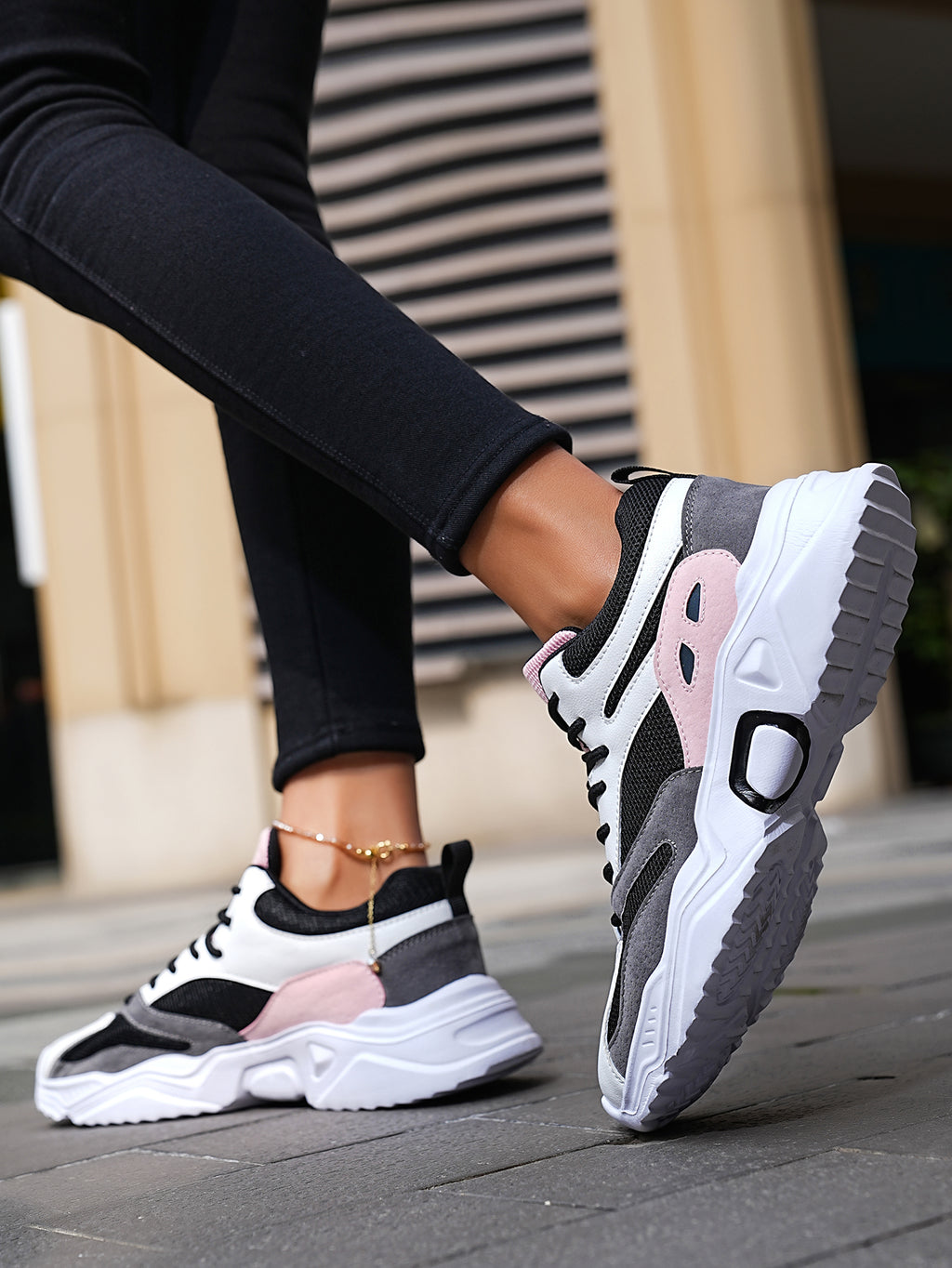 2025 New Style Men's Women's Dad Shoes - Fashionable Thick-Soled, Breathable, Comfortable, Non-Slip & Wear-Resistant PU Outdoor Hiking Shoes for Daily Wear