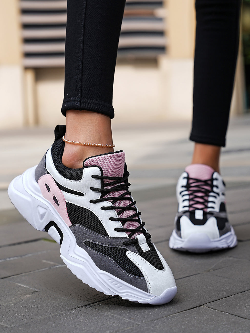 2025 New Style Men's Women's Dad Shoes - Fashionable Thick-Soled, Breathable, Comfortable, Non-Slip & Wear-Resistant PU Outdoor Hiking Shoes for Daily Wear