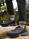 Men's HUMTTO Waterproof Hiking Shoes - Non-Slip Traction Outdoor Trekking Sneakers with Shock-Absorbing Sole
