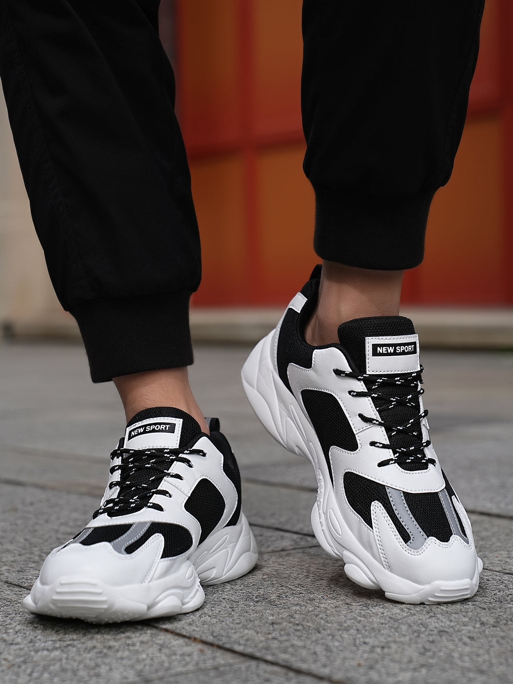 2025 New Style Men's Dad Shoes - Fashionable Thick-Soled, Breathable, Comfortable, Non-Slip & Wear-Resistant PU Outdoor Hiking Shoes for Daily Wear