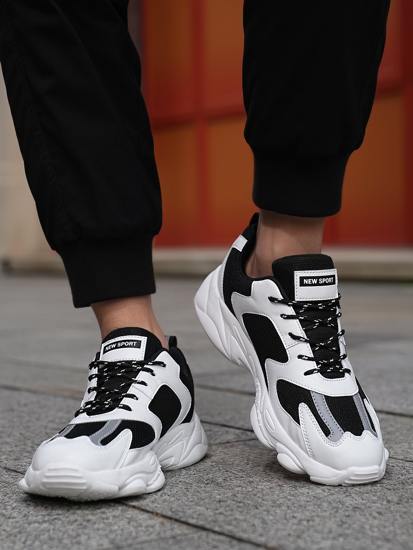 2025 New Style Men's Dad Shoes - Fashionable Thick-Soled, Breathable, Comfortable, Non-Slip & Wear-Resistant PU Outdoor Hiking Shoes for Daily Wear