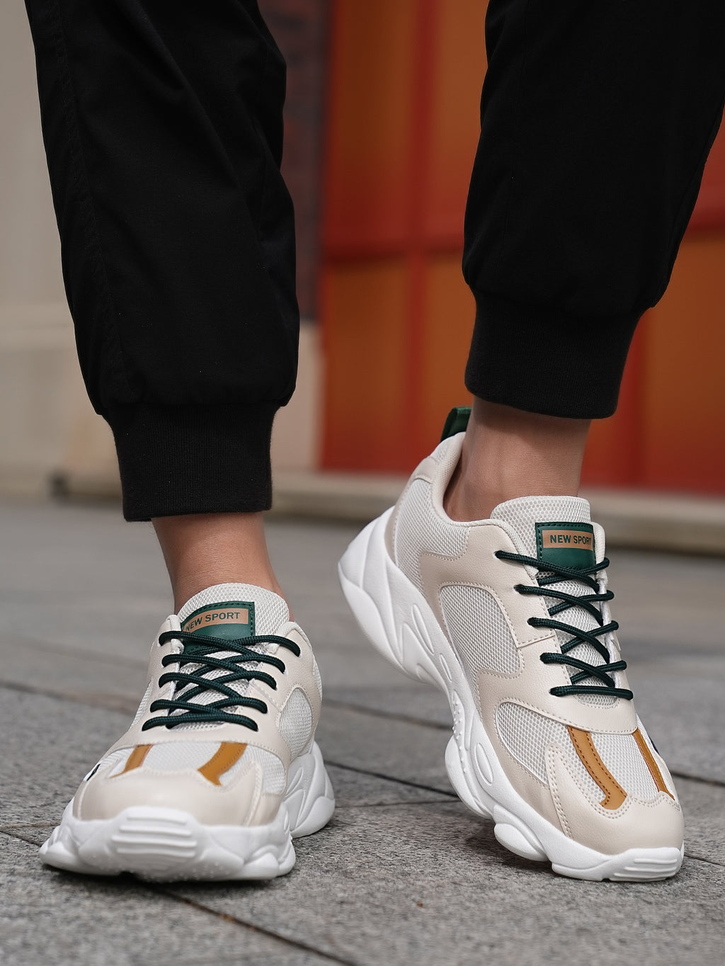 2025 New Style Men's Dad Shoes - Fashionable Thick-Soled, Breathable, Comfortable, Non-Slip & Wear-Resistant PU Outdoor Hiking Shoes for Daily Wear