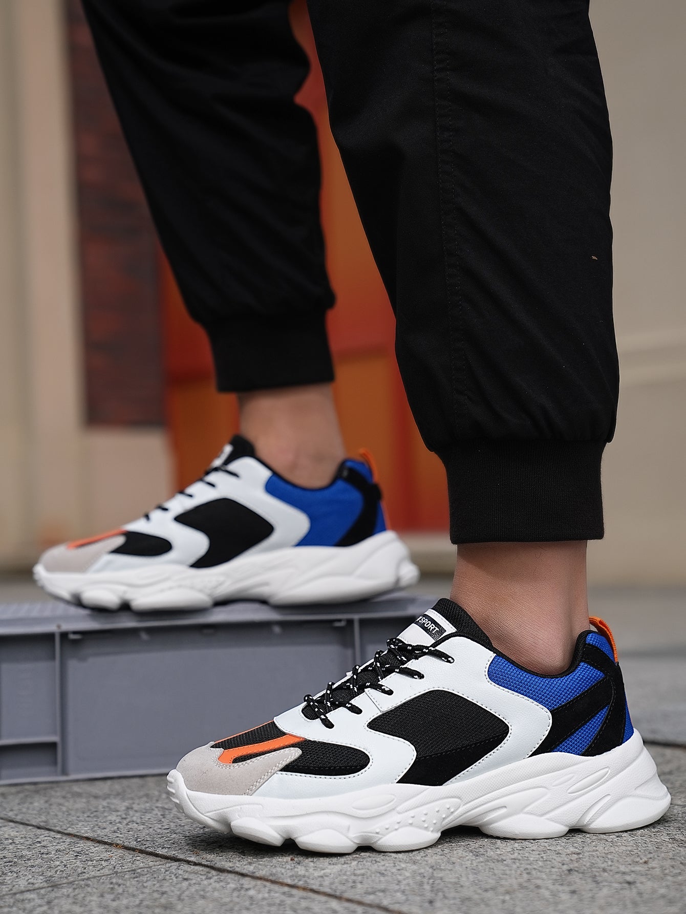 2025 New Style Men's Dad Shoes - Fashionable Thick-Soled, Breathable, Comfortable, Non-Slip & Wear-Resistant PU Outdoor Hiking Shoes for Daily Wear