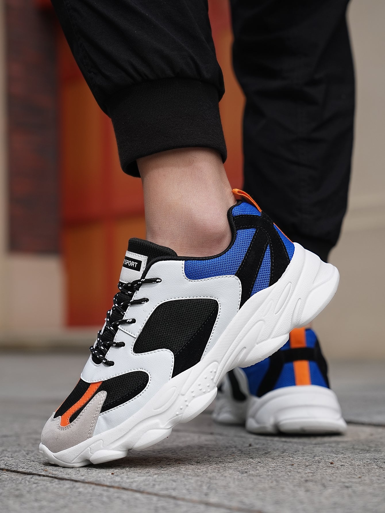 2025 New Style Men's Dad Shoes - Fashionable Thick-Soled, Breathable, Comfortable, Non-Slip & Wear-Resistant PU Outdoor Hiking Shoes for Daily Wear