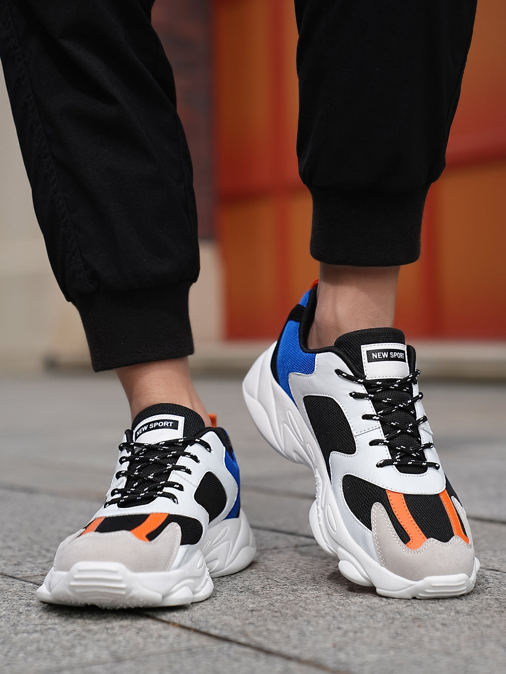 2025 New Style Men's Dad Shoes - Fashionable Thick-Soled, Breathable, Comfortable, Non-Slip & Wear-Resistant PU Outdoor Hiking Shoes for Daily Wear