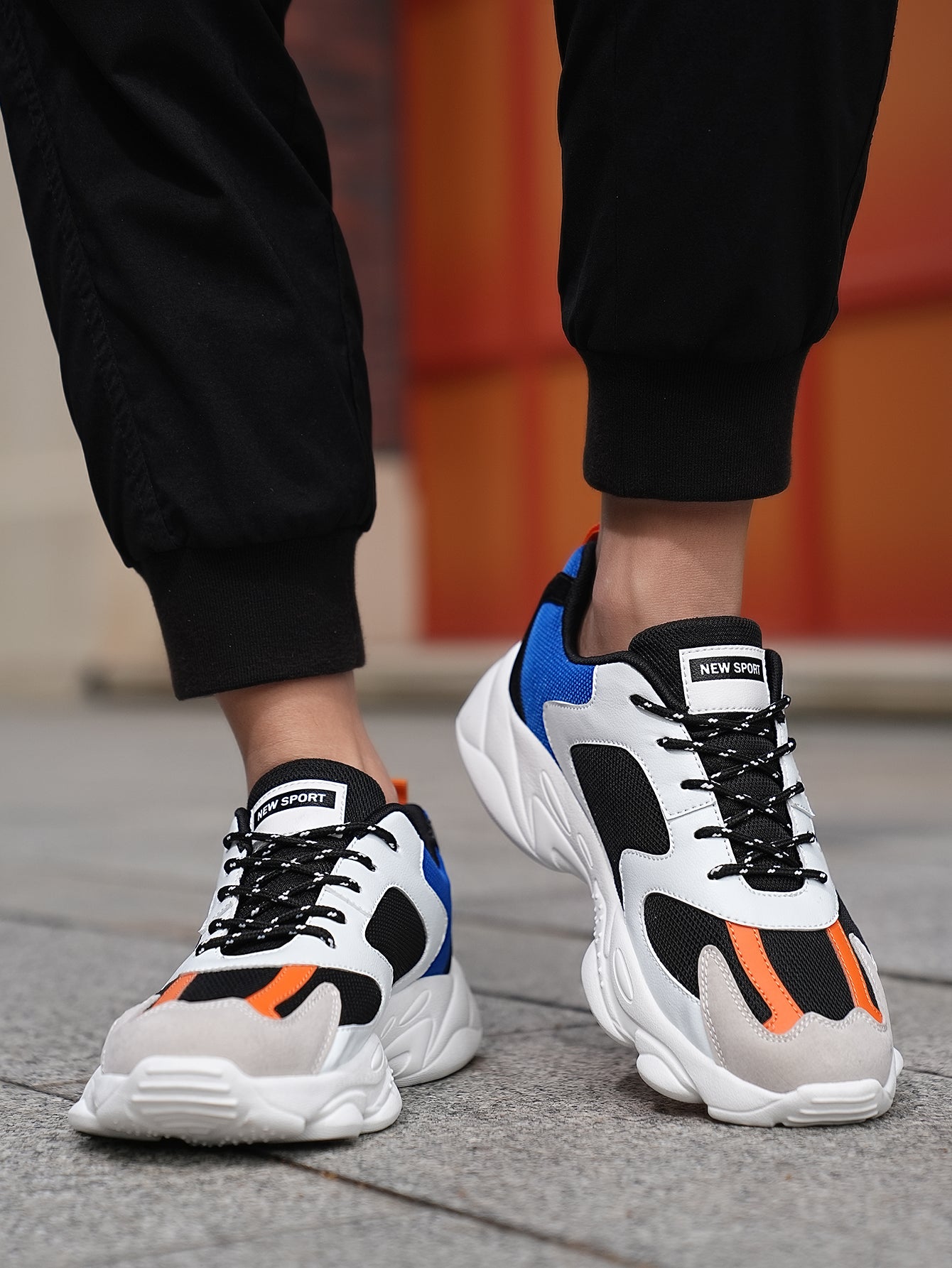 2025 New Style Men's Dad Shoes - Fashionable Thick-Soled, Breathable, Comfortable, Non-Slip & Wear-Resistant PU Outdoor Hiking Shoes for Daily Wear