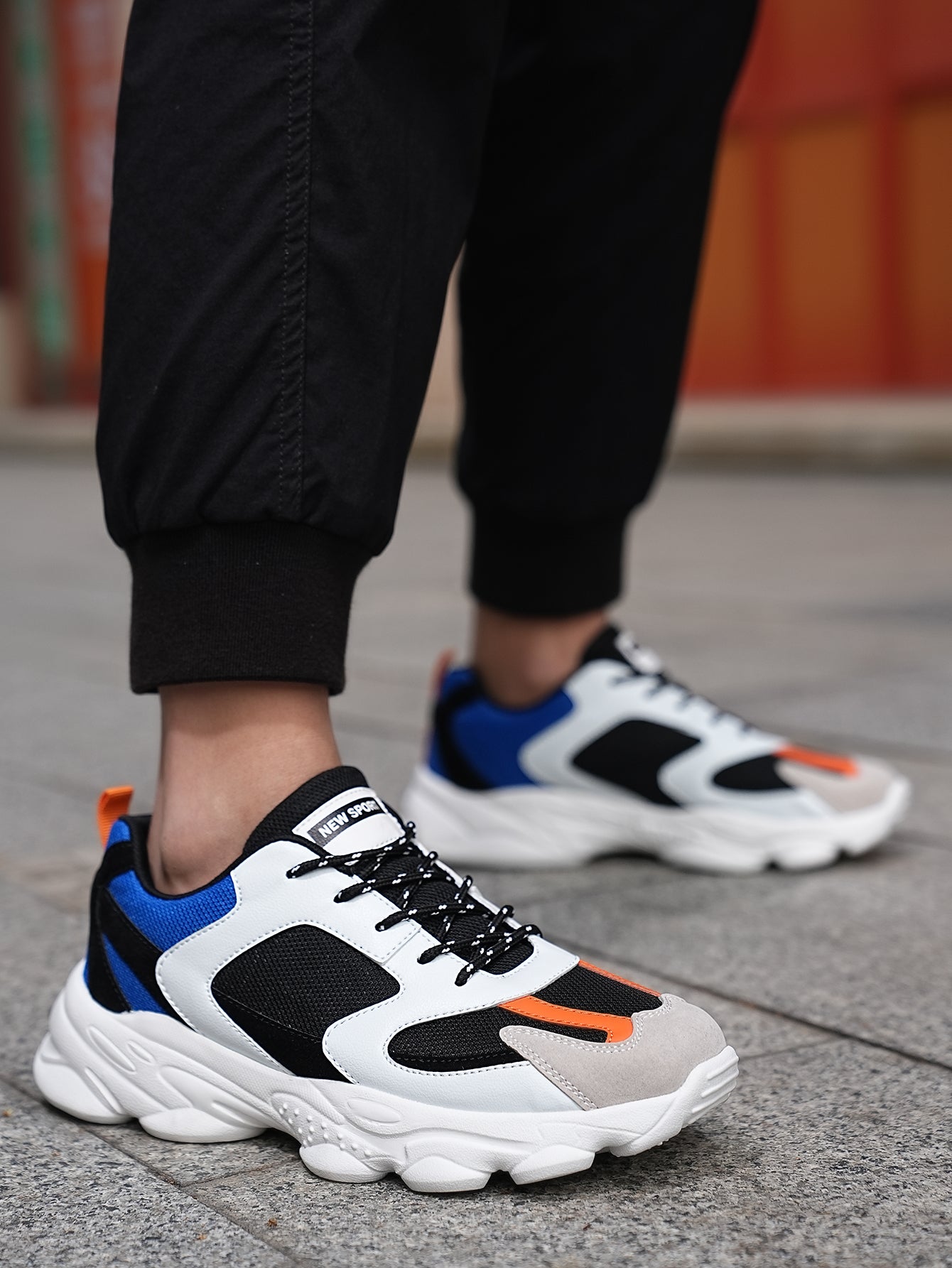 2025 New Style Men's Dad Shoes - Fashionable Thick-Soled, Breathable, Comfortable, Non-Slip & Wear-Resistant PU Outdoor Hiking Shoes for Daily Wear