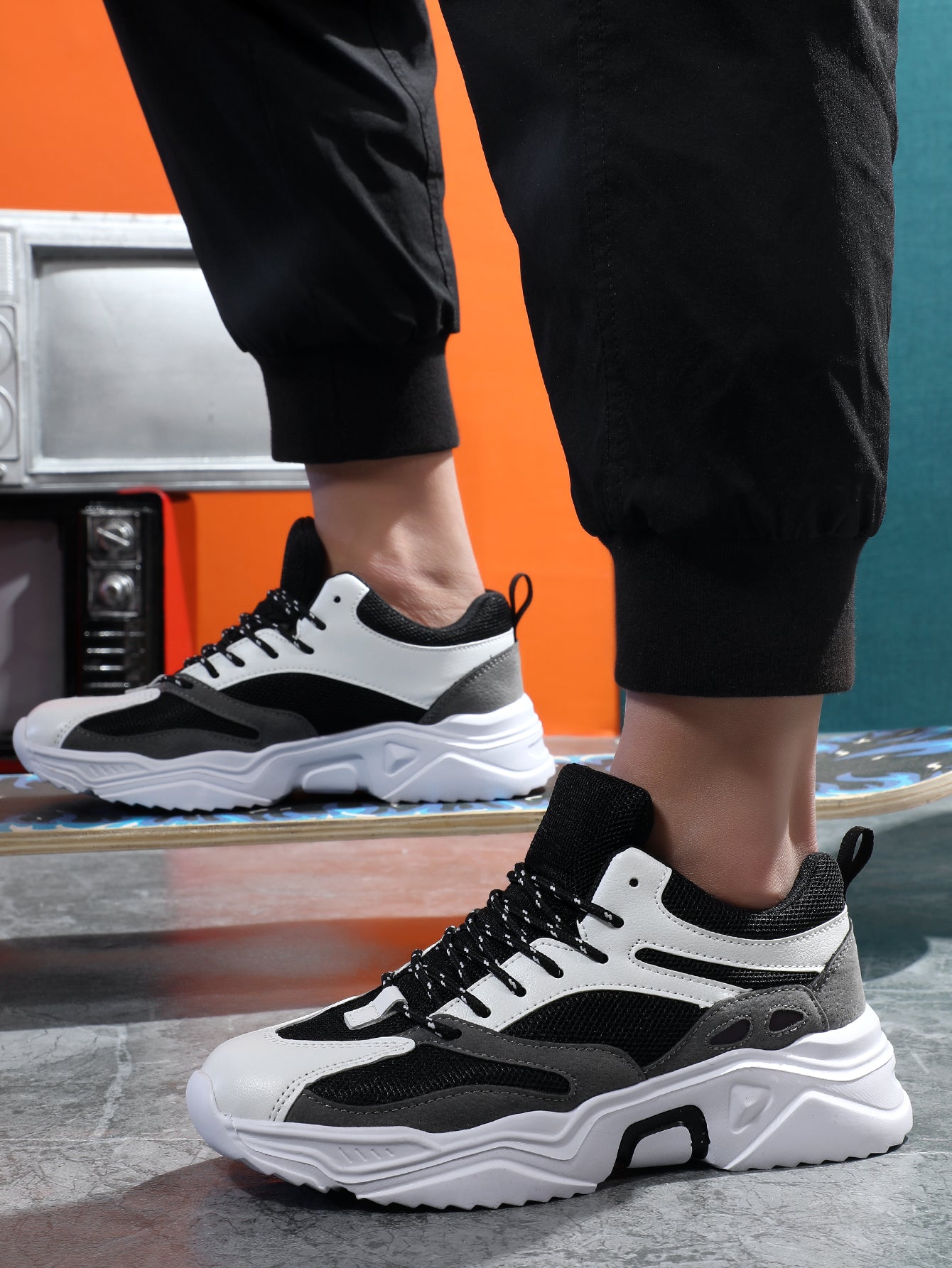 2025 New Style Men's Women's Dad Shoes - Fashionable Thick-Soled, Breathable, Comfortable, Non-Slip & Wear-Resistant PU Outdoor Hiking Shoes for Daily Wear